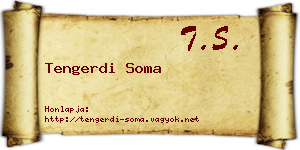 Tengerdi Soma névjegykártya